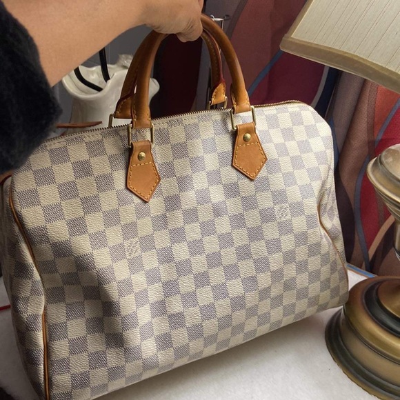 Louis Vuitton speedy 30 azure - Picture 4 of 6